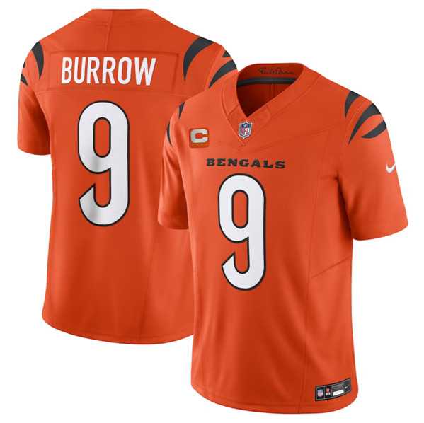 Men & Women & Youth Cincinnati Bengals #9 Joe Burrow Orange 2023 F.U.S.E. With 4-Star C Patch Vapor Untouchable Limited Football Stitched Jersey->cincinnati bengals->NFL Jersey
